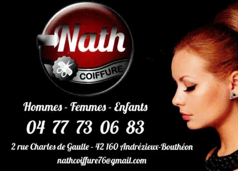 Nath Coiffure carte de visite